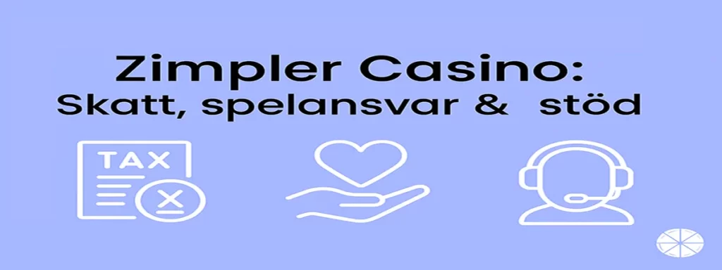 Skatt, spelansvar och stöd på Zimpler casino