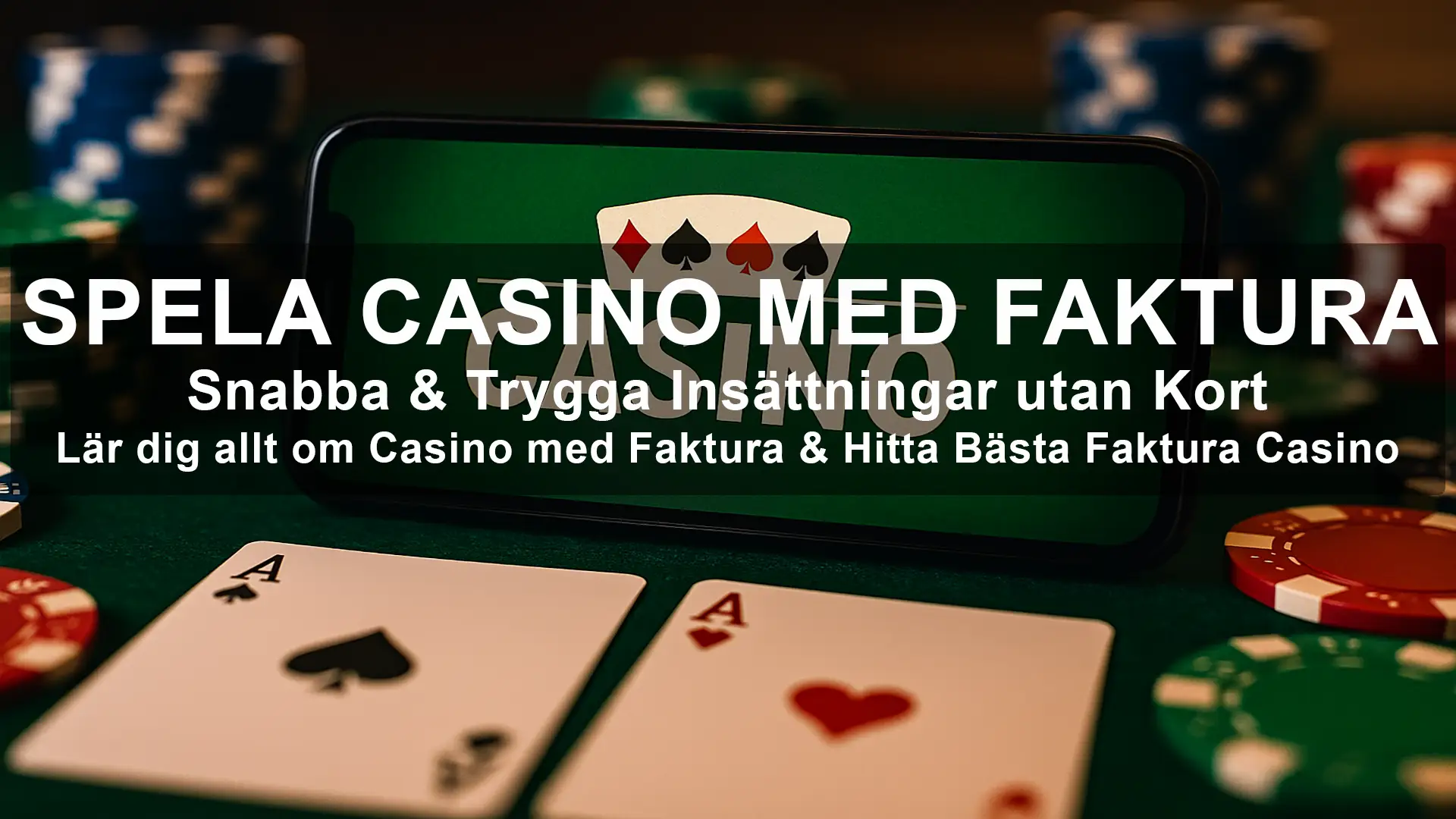 SPELA CASINO MED FAKTURA. Snabba & Trygga Insättningar utan Kort.
