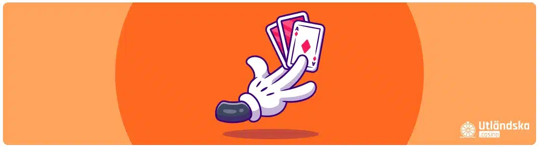 lärande och utvecklande att spela kort