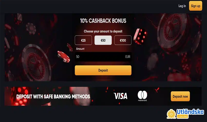 Instant casino bonus
