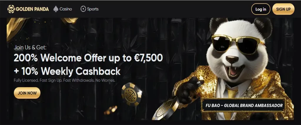 Golden Panda Casino Bonus