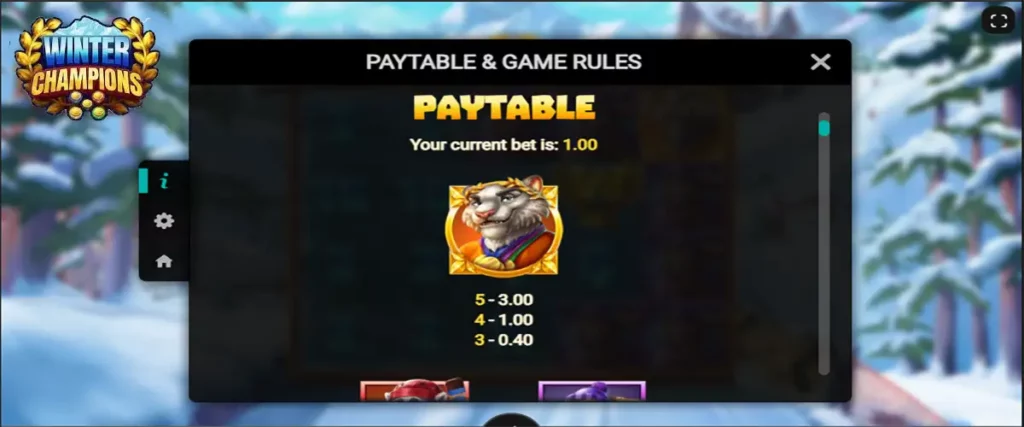 Relax Gaming slot paytable