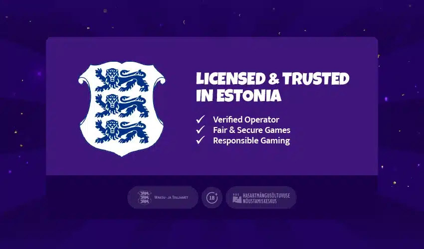 Slot own casino spellicens. Licensed & Trusted in Estonia. Verified Operator. Fair & Secure games. Responsible gaming. 18+ HasartmÀngusöltuvuse
Nöustamiskeskus