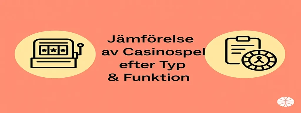 Jämförelse av casinospel på nätet