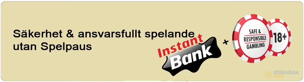 Ansvarsfullt Spelande och säkerhet på Instant Banking Casino
