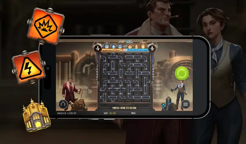 Winslys casino på mobilen. Spark of genius. Press spin to begin. Balance: €500.00. Bet €2.00. Win: