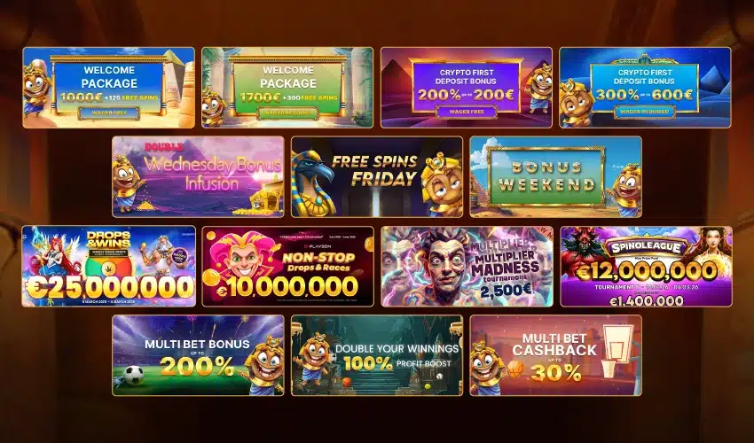 Horus casino bonusar. Welcome package €1000 + 125 free spins wager free, welcome package 1700€ + 300 free spins, Crypto first deposit bonus, 200% up to 200€, wager free, Crypto first deposit 300% up to 600€ wager required, Double, wednesday bonus infusion, Free spins friday, Bonus weekend, Drops & wins, €25,000,000, Non-stop Drops & races €10,000,000, Multiplier multiplier madness tournament, 2,500€, Spinoleague €12,000,000, Tournament, €1,400,000, Multi bet bonus up to 200%, Double your winnings 100% profit boost, Mutli bet cashback up to 30%