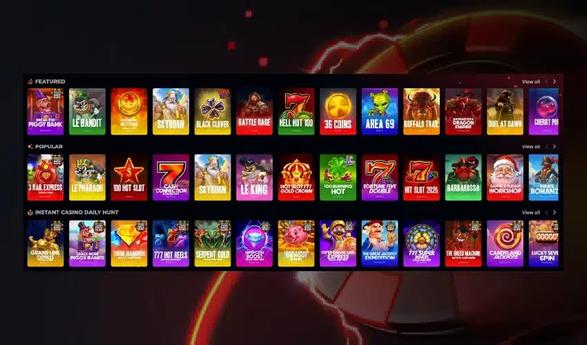 Instant casino spelutbud. Featured Crack more Piggy bank, Le Bandit, Skyborn, Black clover, Battle rage, 7 Hell hot 100, 36 coins, Area 69, Buffalo Trail, Dragon empire, Duel at dawn, view all, Cherry... Popular, 3 rail express, Le pharaoh, 100 hot slot, 7 cash connection, Skyborn, Le King, Hot slot 777, Gold crown, 100 burning hot, 7 Fortune five double, 7 Hit slot 2025, Barbarossa, Santa's workshop, Bonanza, Instant casino daily hunt, Grand Link express, Crack more piggy banks, 777 Hot reels, Serpent gold, Boost, The piggy, Express, Expedition, 777 Super wheel, The greed machine, Candyland Jackpots, Lucky seven spin.