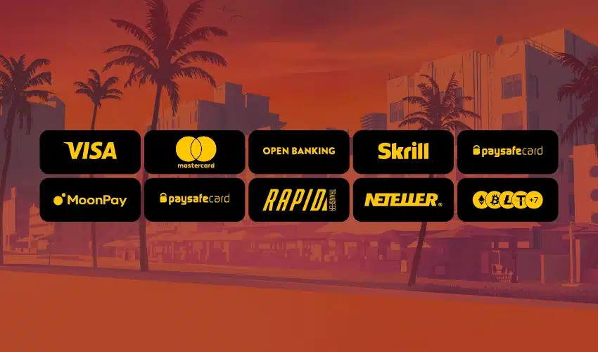 Snatch casino betalningsmetoder. Visa, Mastercard, Open banking, Skrill, Paysafecard, Moonpay, Paysafecard, Rapid Transfer, Neteller, B, L, T +7